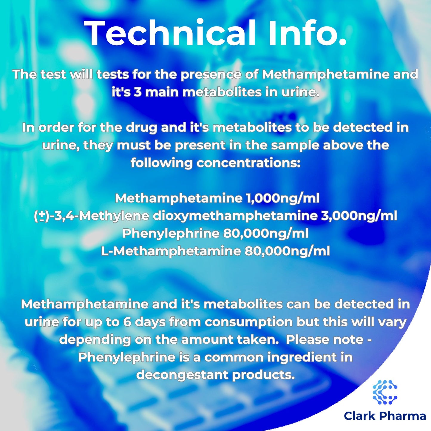 20 Pack, Methamphetamine Urine Single Tests