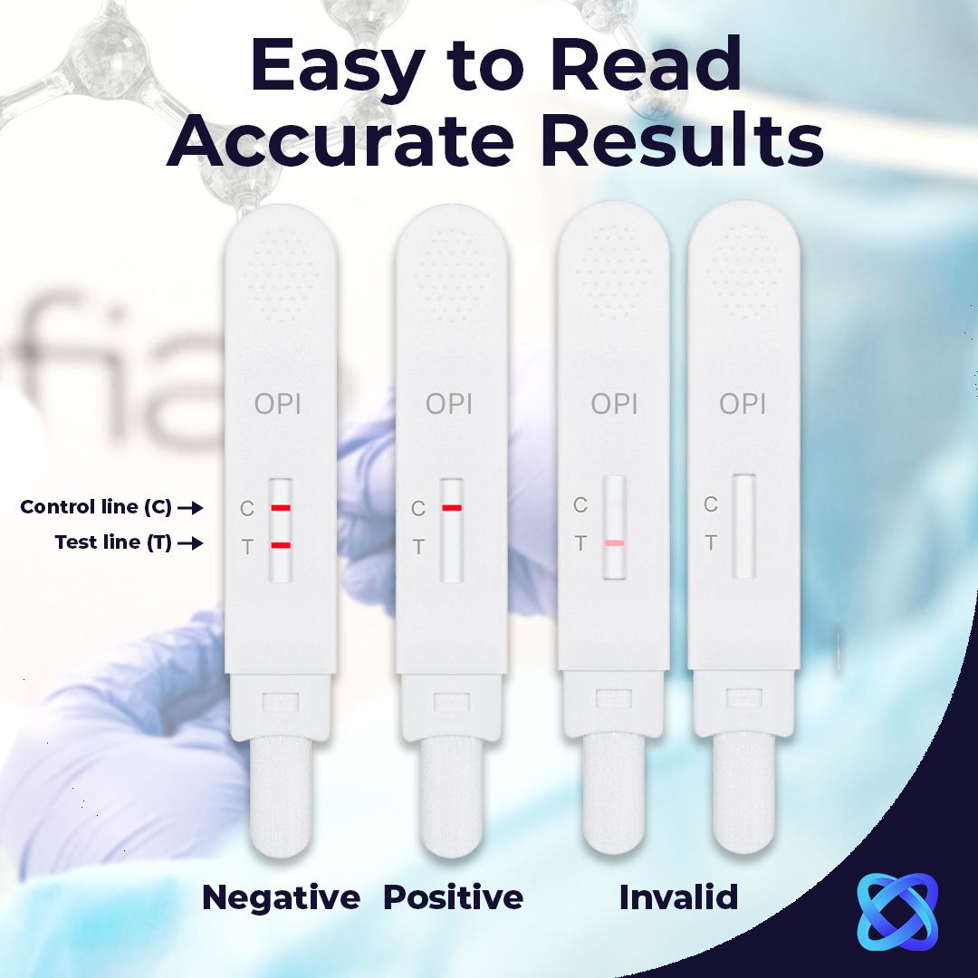 5 Pack, SalyvGenics Opiate Saliva Drug Test. Rapid Test for Opiates (Heroin, Morphine, Codeine, Oxycodone) in Saliva Oral Fluid