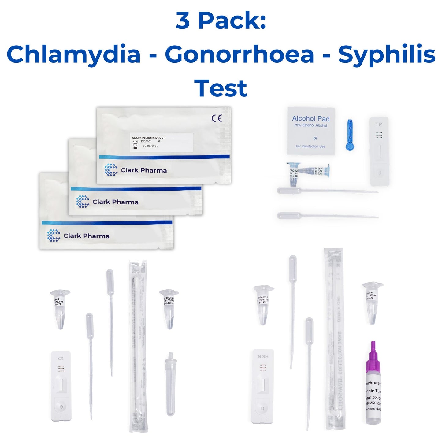 Chlamydia - Gonorrhoea - Syphilis Self Test Kit