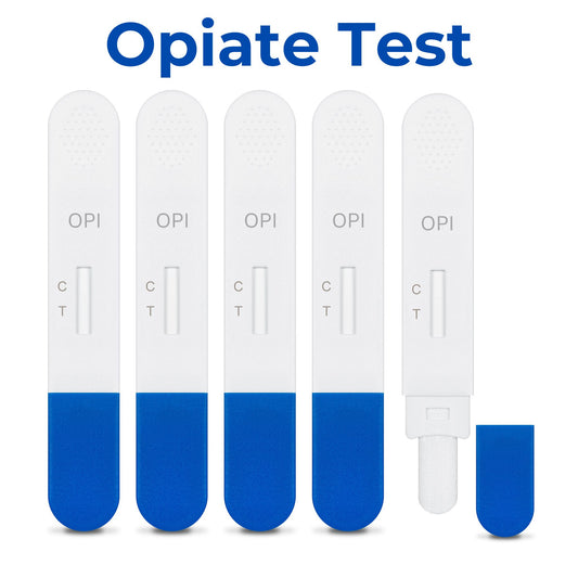 5 Pack, SalyvGenics Opiate Saliva Drug Test. Rapid Test for Opiates (Heroin, Morphine, Codeine, Oxycodone) in Saliva Oral Fluid